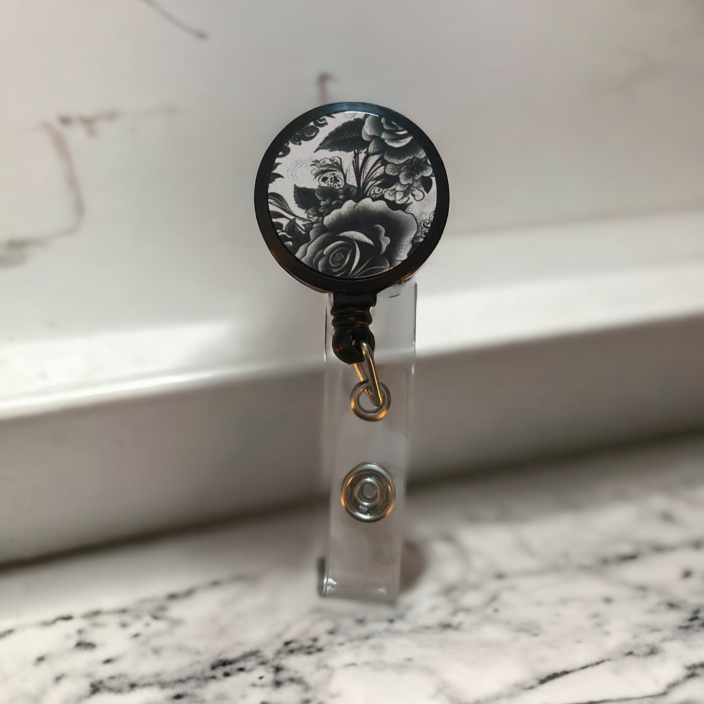 Black and White Badge Reel