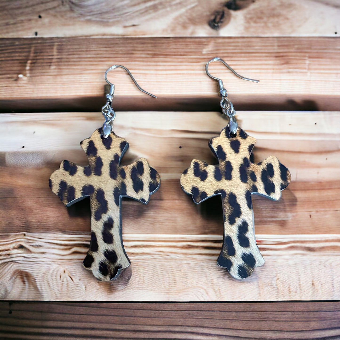 Tan Leopard Cross