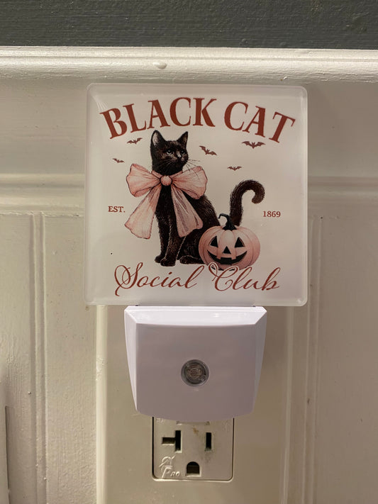 Black Cat Social Club Night light