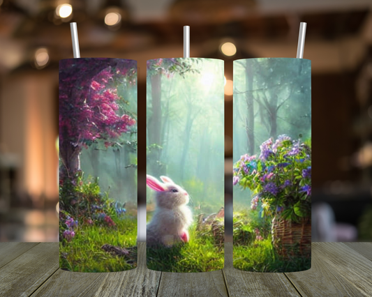 Bunny in the Forest Tumbler