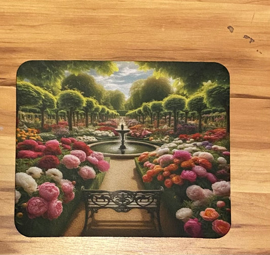 Peony Garden Mouse Pad