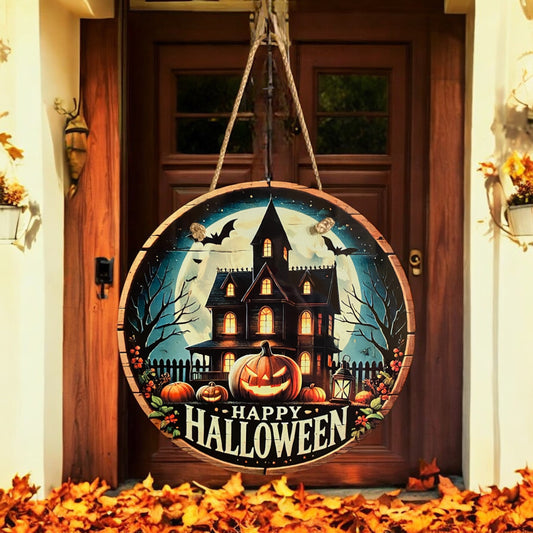 Haunted House Door Sign