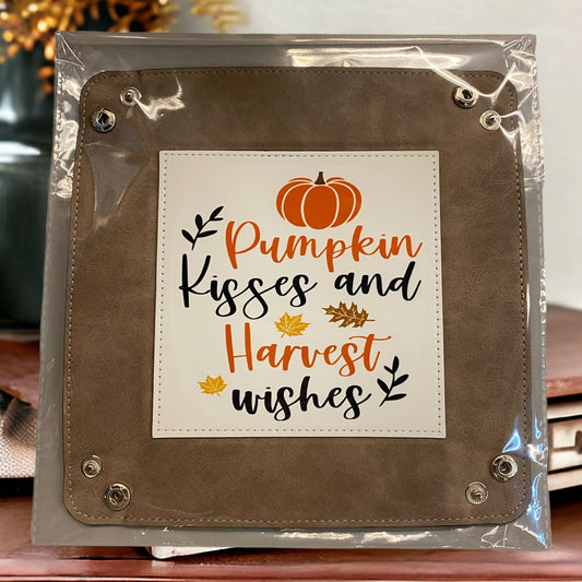 Pumpkin Kisses Entry Way Tray