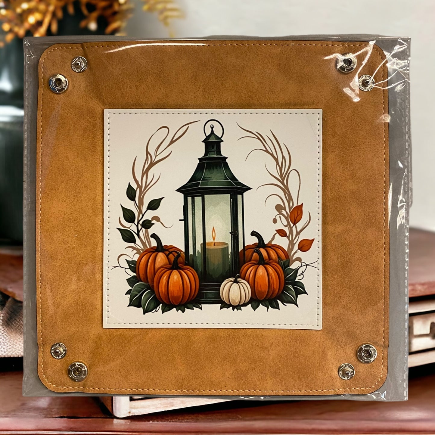 Fall Lantern Entry Way Tray