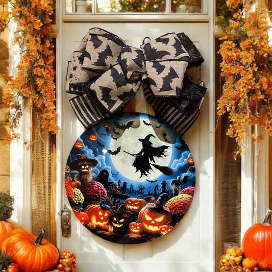 Witchy Halloween Door Sign