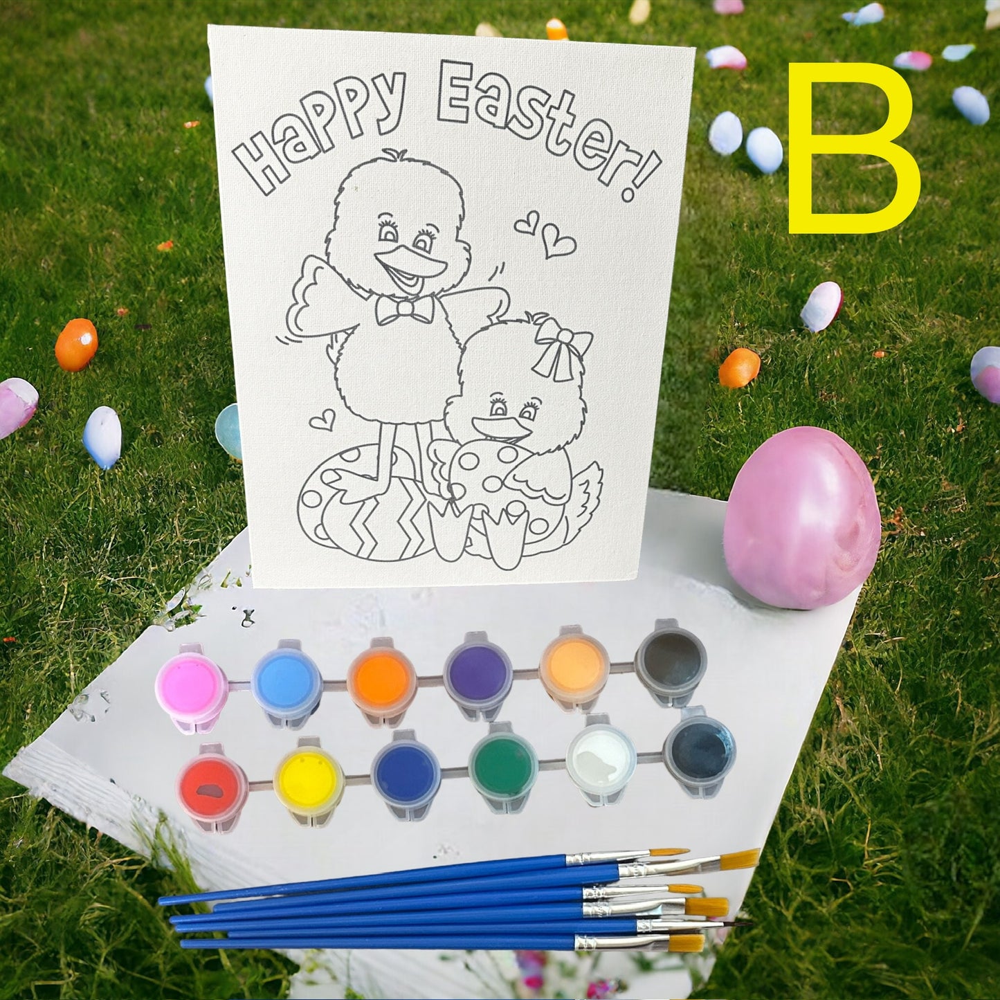 Easter Color Canvas Paint Kits