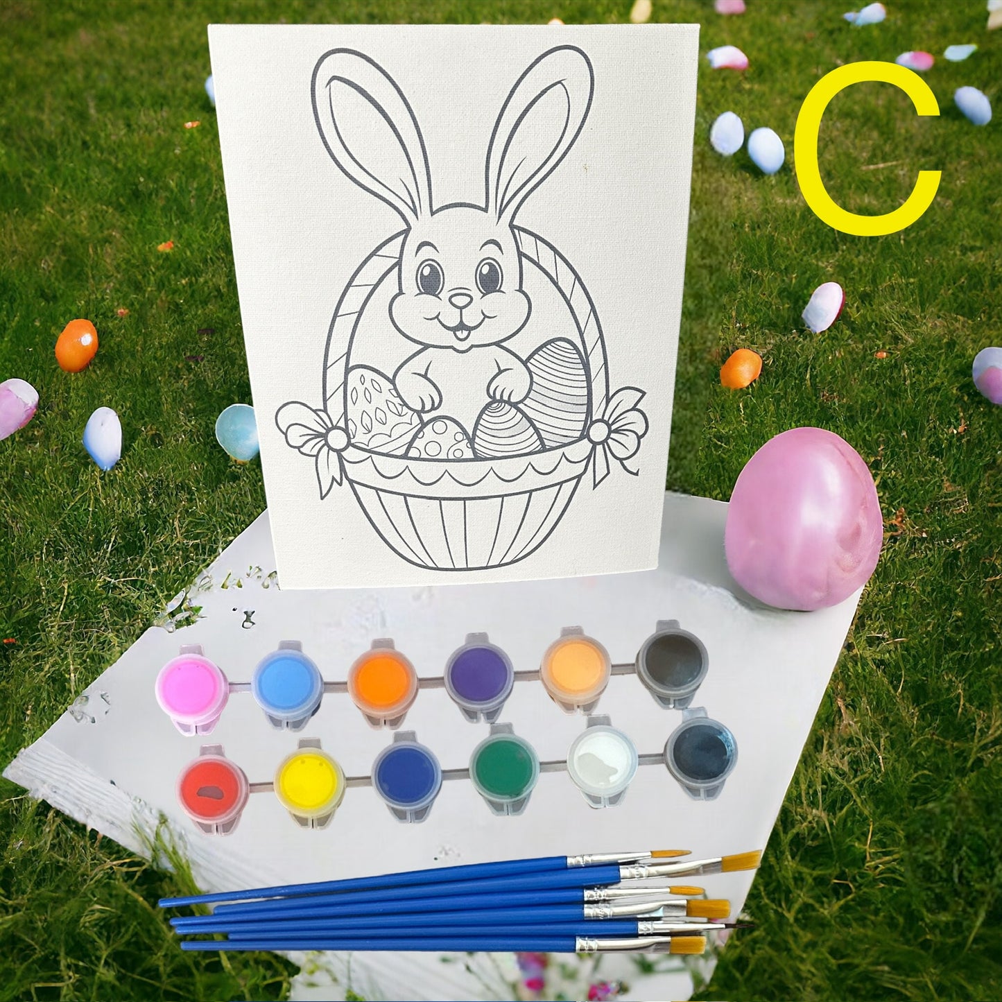 Easter Color Canvas Paint Kits