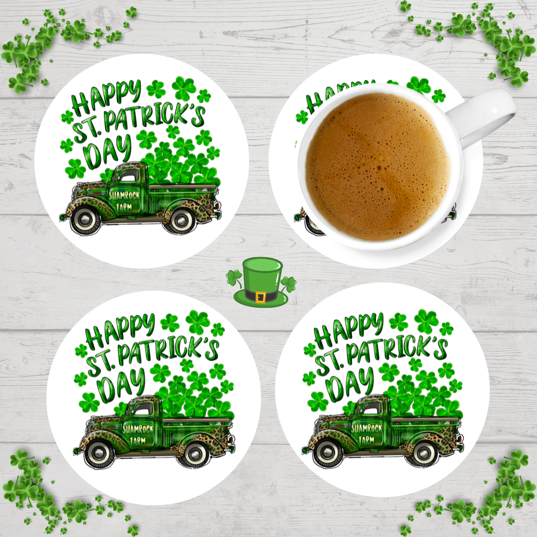 Trucks of Shamrocks Coasters