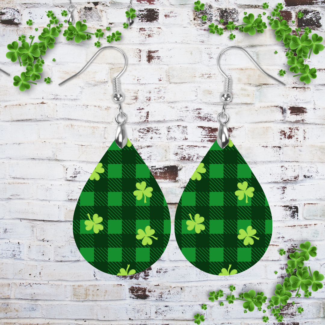 Teardrop St Patty's Plaid